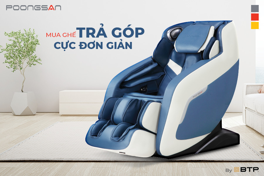 Mua ghế massage trả góp cực đơn giản